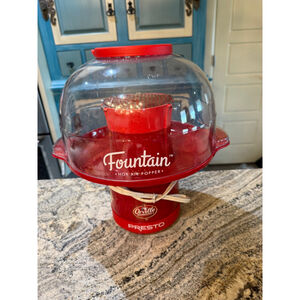Presto Orville Redenbacher's Fountain Hot Air Popcorn Popper Red Clear One Size